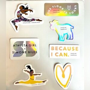Simone Biles x Athleta Girl Sticker Set